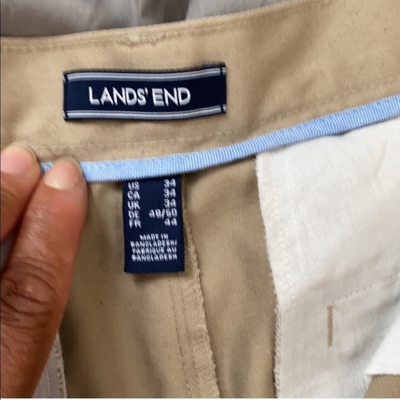 Mens Cotton Plain Front Chino Shorts - Picture 4 of 5